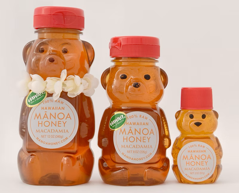 Manoa Macadamia Honey Bear - 2 oz