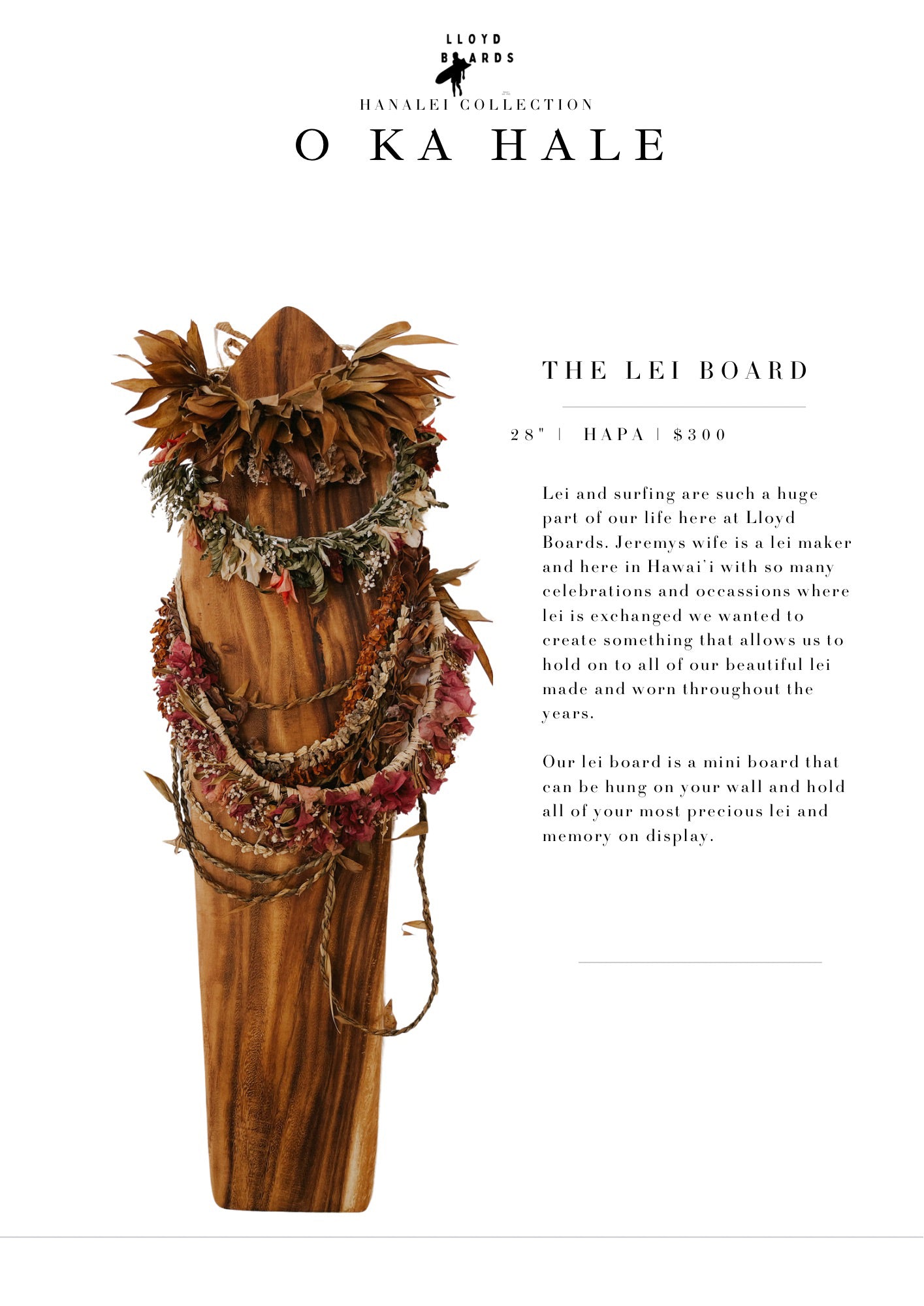 Lei Board - Lloyd Boards