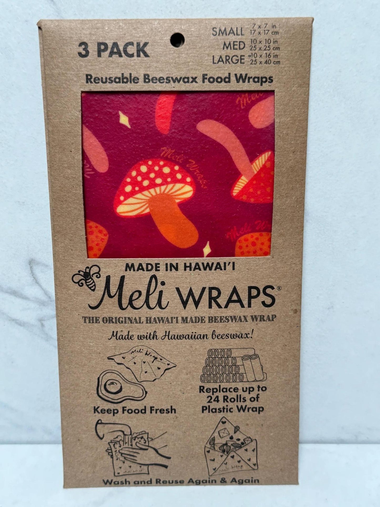 Meli Wraps | 3 Pack Beeswax Wrap
