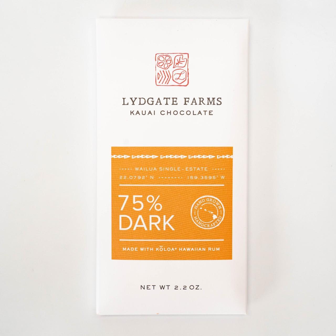 Lydgate Farms | Kauai Chocolate Bar - No Salt 70% Dark