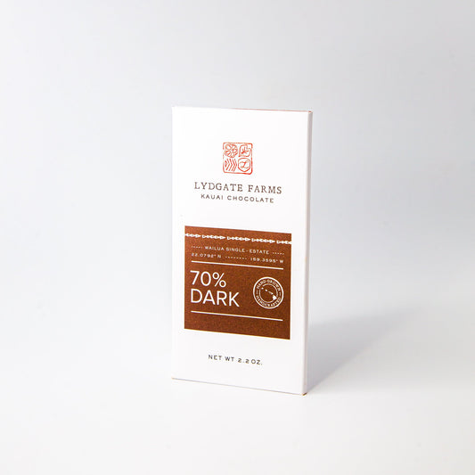 Lydgate Farms | Kauai Chocolate Bar - No Salt 70% Dark